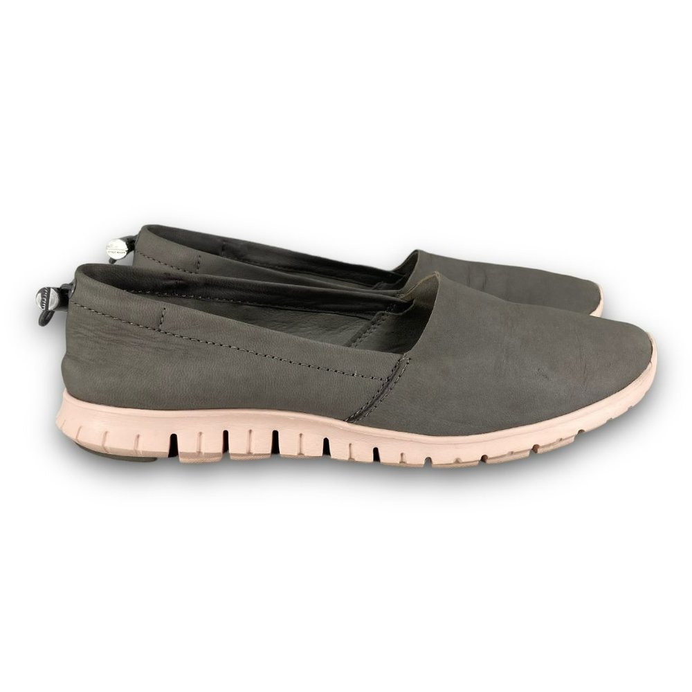 Cole Haan ZeroGrand A Line Loafers W12722 Slip On Ironstone Gray Peach Women 5B